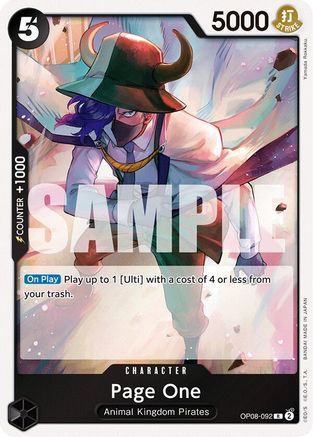 Page One (OP08-092) Foil
