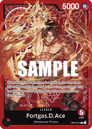Portgas.D.Ace (Special Goods Set -Ace/Sabo/Luffy-) (OP03-001) Foil