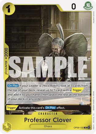 Professor Clover (OP09-102) Foil