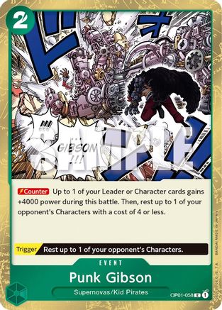 Punk Gibson (OP01-058) Foil