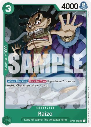 Raizo (Reprint) (OP01-052)