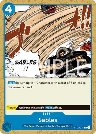 Sables (ST03-015) Revision Pack Cards