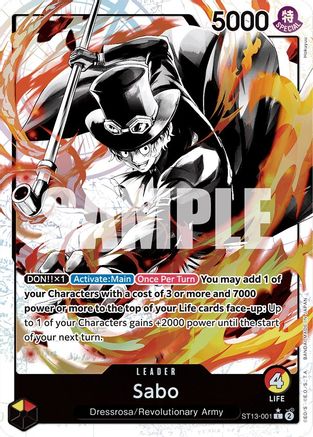 Sabo (Parallel) (ST13-001) Foil