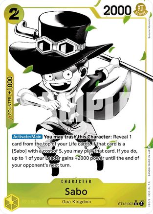 Sabo (Parallel) (ST13-007) Foil