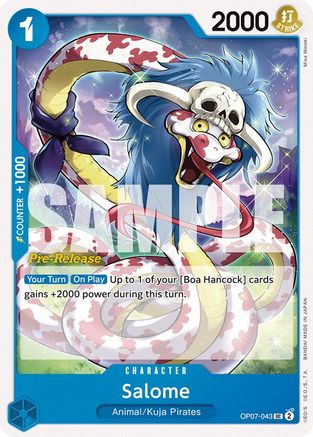 Salome (OP07-043) Pre-Release Cards