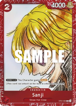 Sanji (Premium Card Collection -ONE PIECE FILM RED Edition-) (ST01-004) Foil