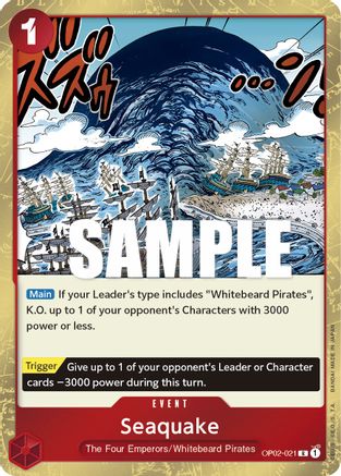 Seaquake (OP02-021) Foil