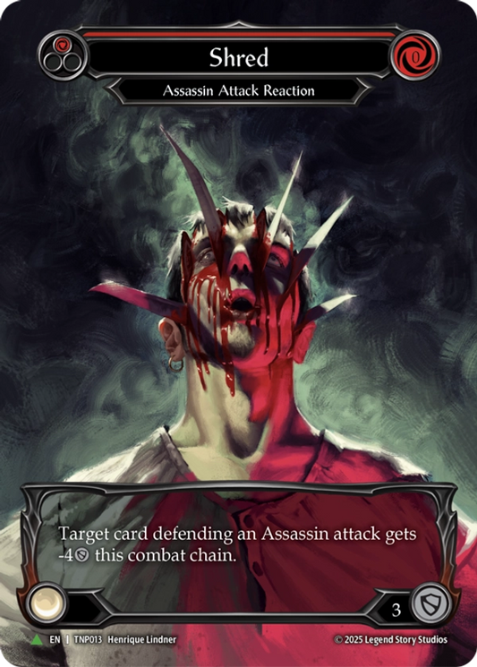 Shred (Red) (Extended Art) (TNP013) Cold Foil - FaB Promos