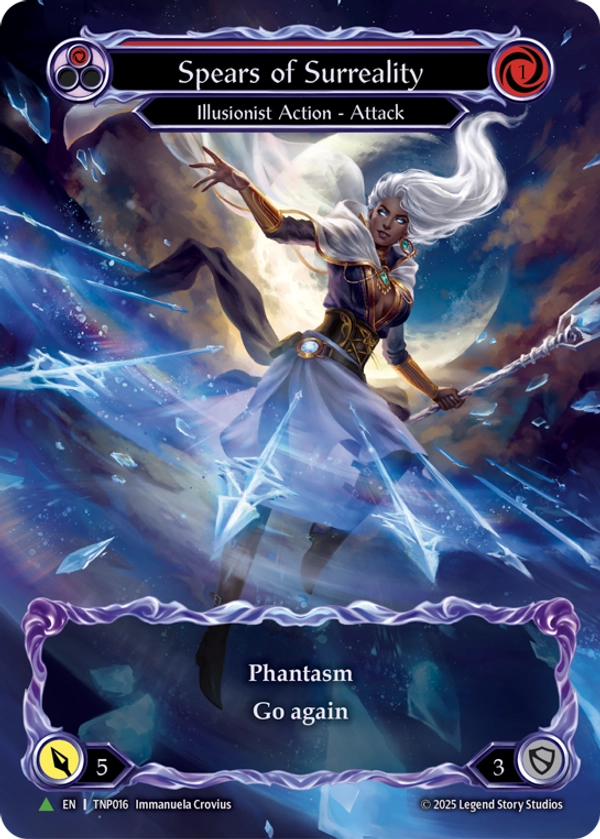 Spears of Surreality (Red) (Extended Art) (TNP016) Cold Foil - FaB Promos