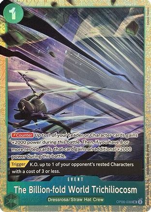 The Billion-fold World Trichiliocosm (Premium Card Collection -Best Selection Vol. 2-) (OP06-038) Foil