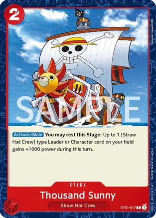 Thousand Sunny (ST01-017) Revision Pack Cards