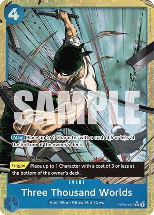 Three Thousand Worlds (Alternate Art) (OP03-057) Foil