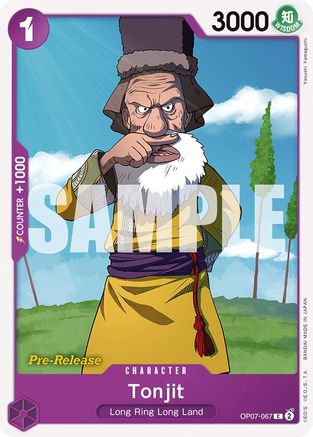 Tonjit (OP07-067) Pre-Release Cards
