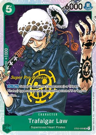 Trafalgar Law (ST02-009) Foil Super Pre-Release Cards
