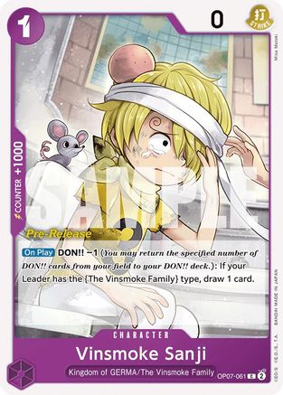 Vinsmoke Sanji (OP07-061) Pre-Release Cards
