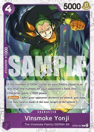 Vinsmoke Yonji (Jolly Roger Foil) (OP06-067) Foil