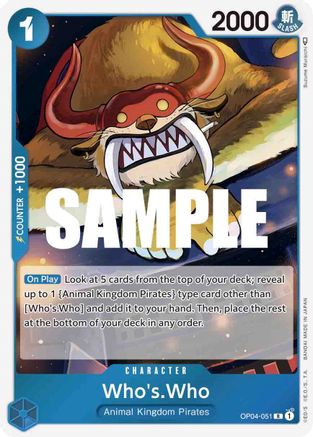 Who's.Who (OP04-051) Foil