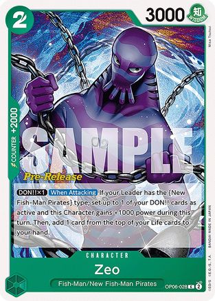 Zeo (OP06-028) Pre-Release Cards