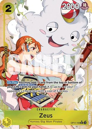 Zeus (Alternate Art) (OP11-106) Foil