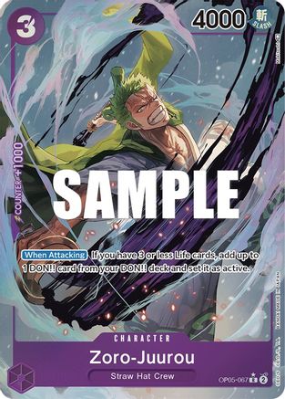 Zoro-Juurou (Alternate Art) (OP05-067) Foil