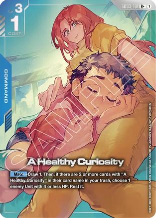 A Healthy Curiosity (R+) (GD03-101) Holofoil - Steel Requiem