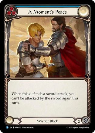 A Moment's Peace (Blue) (MPW075) Rainbow Foil - Mastery Pack Warrior