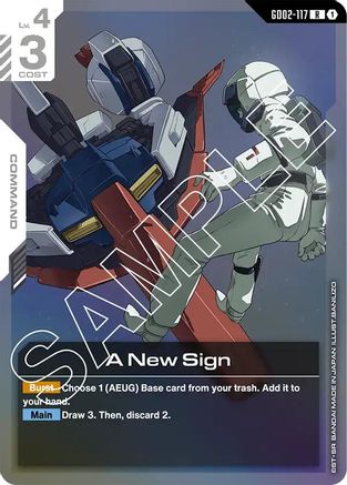 A New Sign (GD02-117) Holofoil - Dual Impact