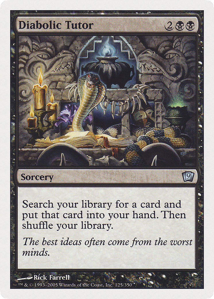 Diabolic Tutor (125) - Ninth Edition