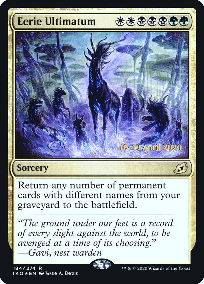 Eerie Ultimatum [Ikoria: Lair of Behemoths Prerelease Promos] | Silver Goblin