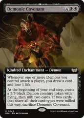 Demonic Covenant (Extended Art) [Duskmourn: House of Horror Commander] | Silver Goblin