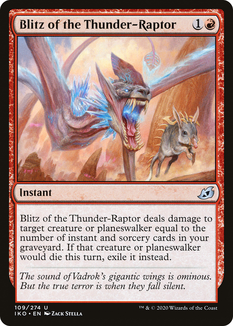 Blitz of the Thunder-Raptor (109) Foil - Ikoria: Lair of Behemoths