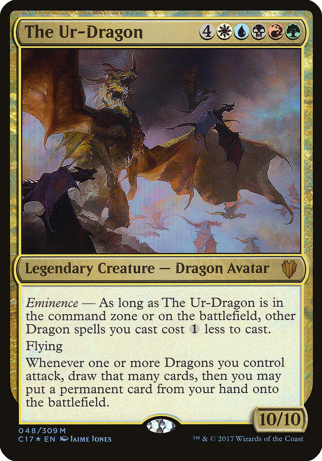 The Ur-Dragon (Oversized) [Commander 2017 Oversized] | Silver Goblin