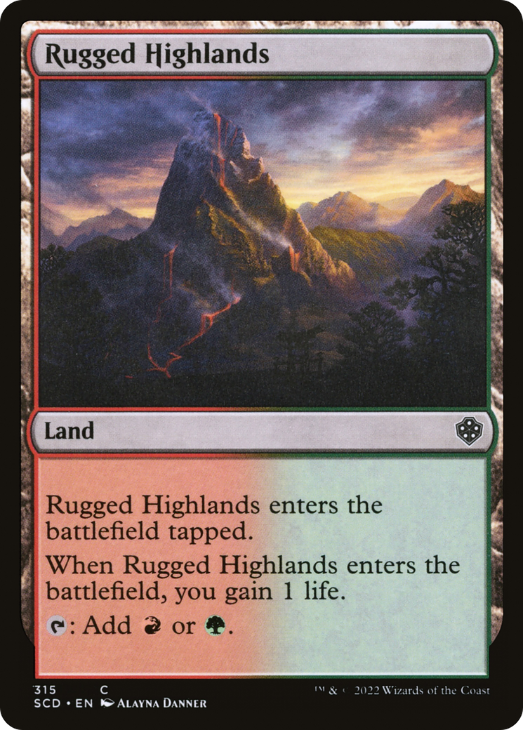 Rugged Highlands (315) - Starter Commander Decks