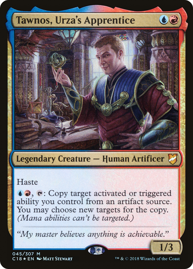 Tawnos, Urza's Apprentice (045) Foil - Commander 2018