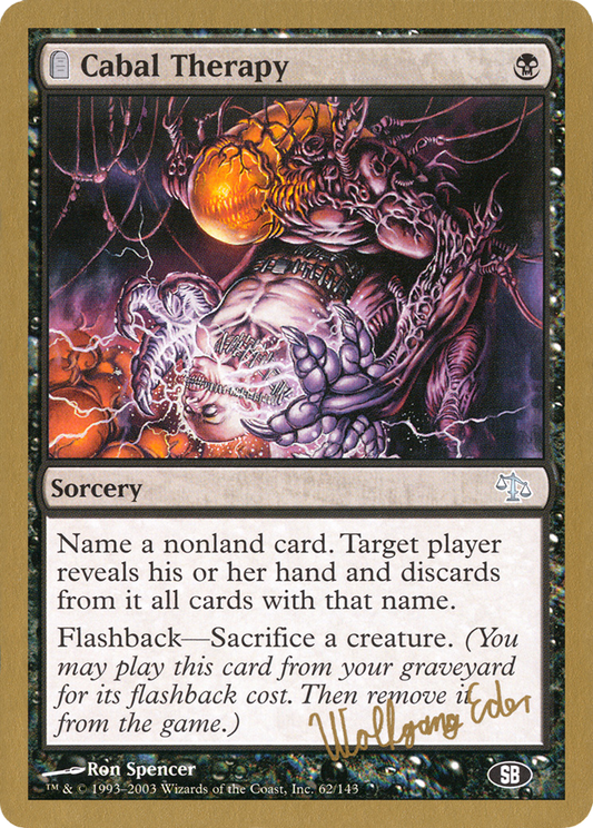 Cabal Therapy (Wolfgang Eder) (SB) [World Championship Decks 2003]