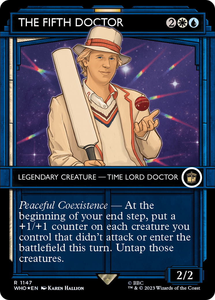The Fifth Doctor (Showcase) (Surge Foil) (Showcase) (1147) Foil - Doctor Who