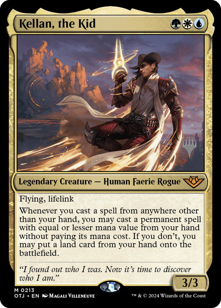 Kellan, the Kid (213) Foil - Outlaws of Thunder Junction Promos