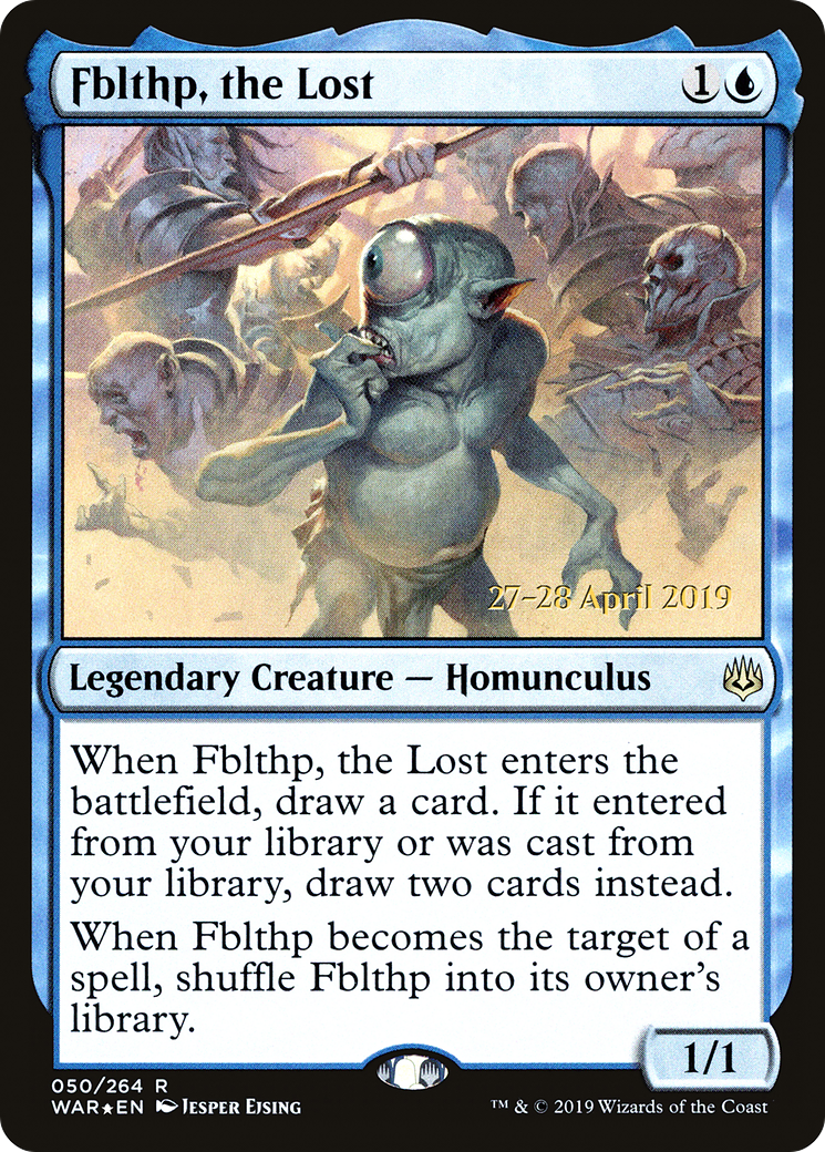 Fblthp, the Lost (050) Foil - War of the Spark Promos