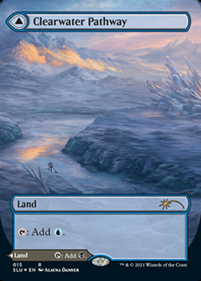 Clearwater Pathway (Borderless) (015) Foil - Secret Lair: Ultimate Edition