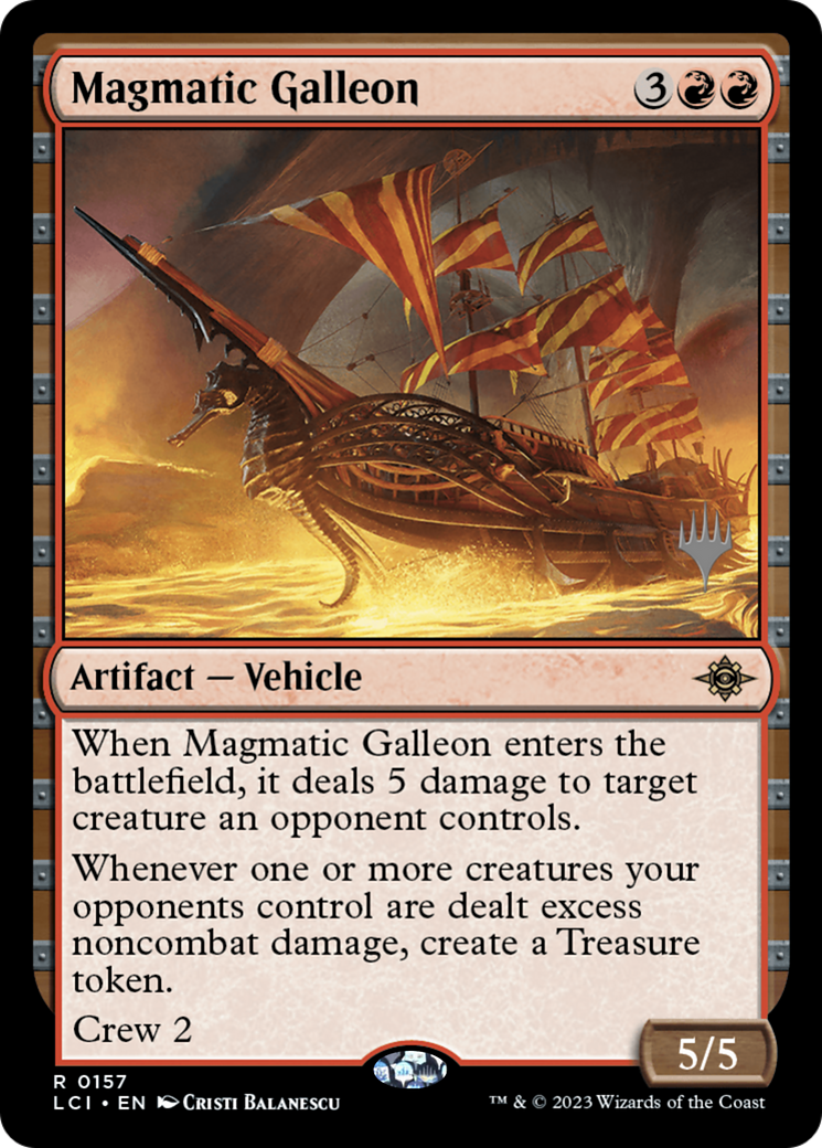 Magmatic Galleon (157) Foil - The Lost Caverns of Ixalan Promos