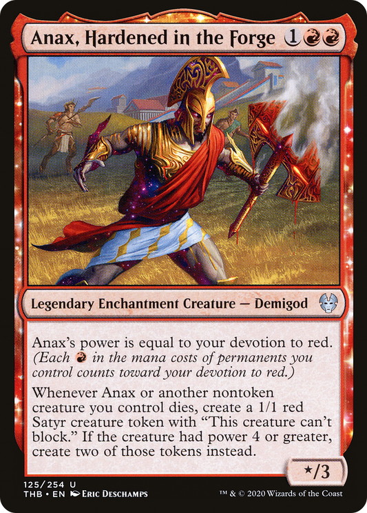 Anax, Hardened in the Forge (125) Foil - Theros Beyond Death