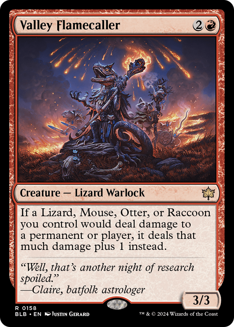 Valley Flamecaller (158) Foil - Bloomburrow
