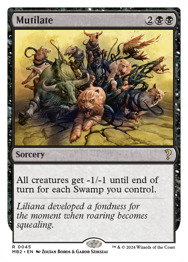 Mutilate (White Border) (045) - Mystery Booster 2