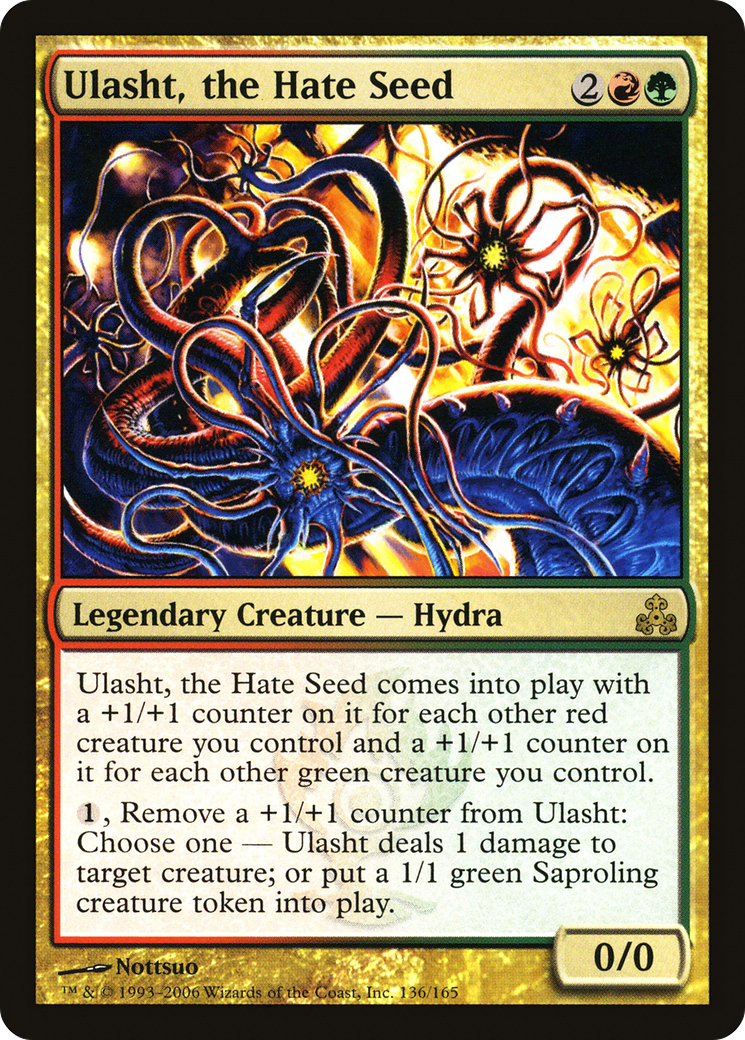 Ulasht, the Hate Seed (136) Foil - Guildpact