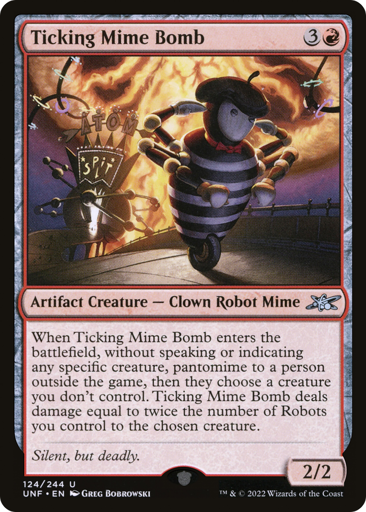 Ticking Mime Bomb (124) Foil - Unfinity