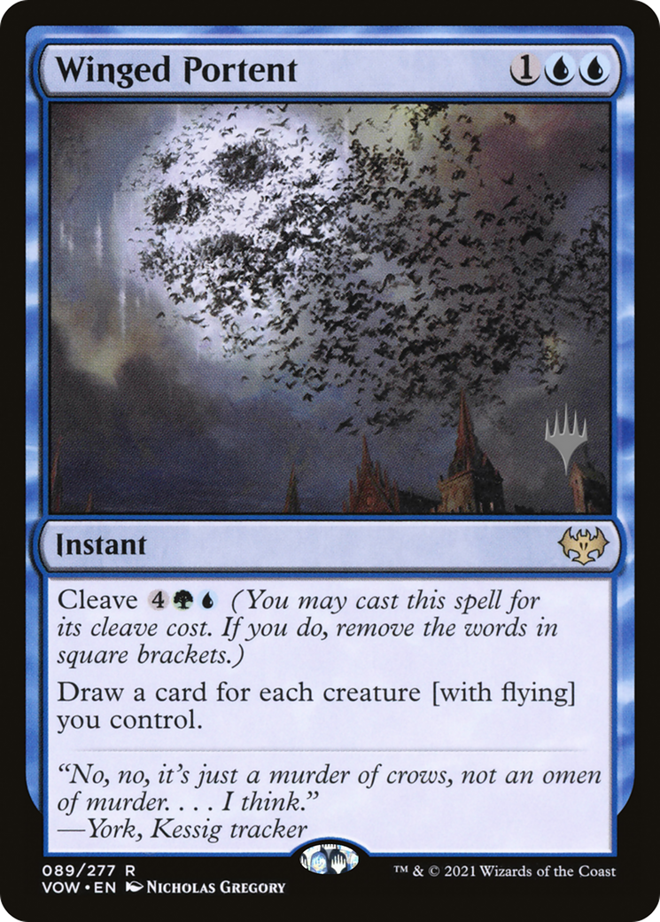 Winged Portent (Promo Pack) [Innistrad: Crimson Vow Promos] | Silver Goblin