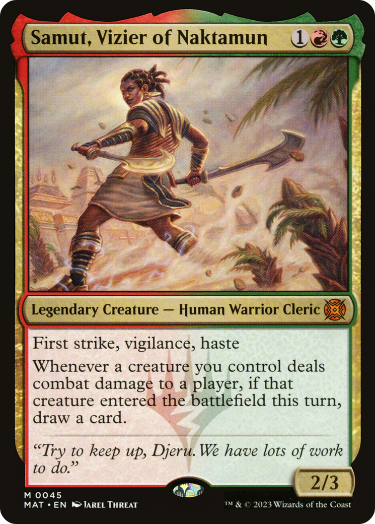 Samut, Vizier of Naktamun (045) Foil - March of the Machine: The Aftermath