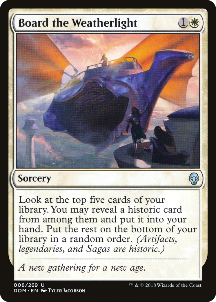 Board the Weatherlight [Dominaria] Foil