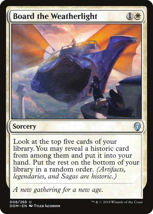 Board the Weatherlight [Dominaria] Foil
