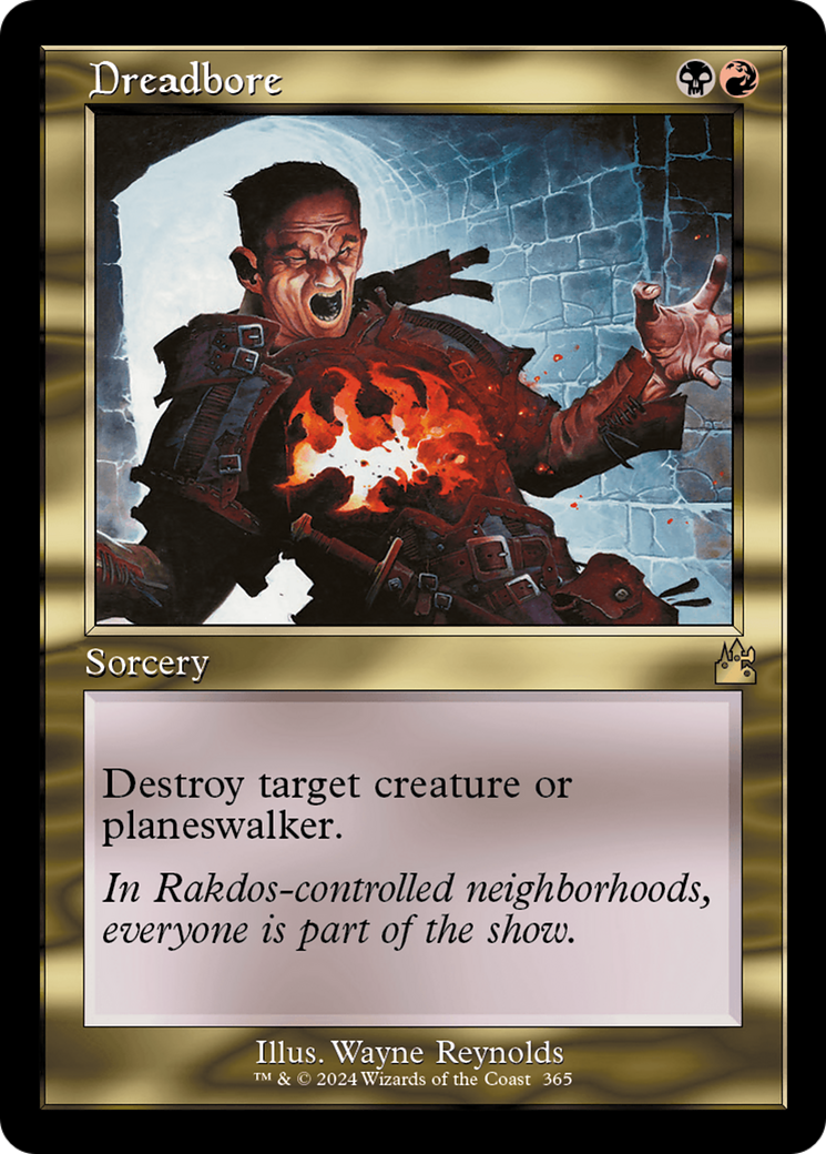 Dreadbore (Retro Frame) [Ravnica Remastered] | Silver Goblin